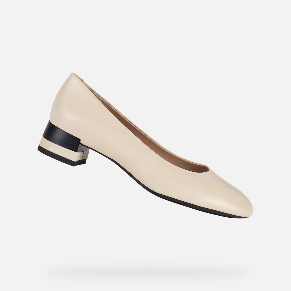 Geox Bayan Stiletto Ayakkabı Bej Rengi - Chloo - ZPA-164230